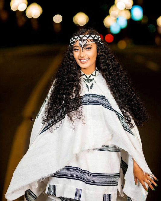 TENA TRADITIONAL OROMO DRESS | HANDWOVEN CULTURAL OROMO KEMIS | STUNNING OROMO DRESS FOR CULTURAL EVENTS