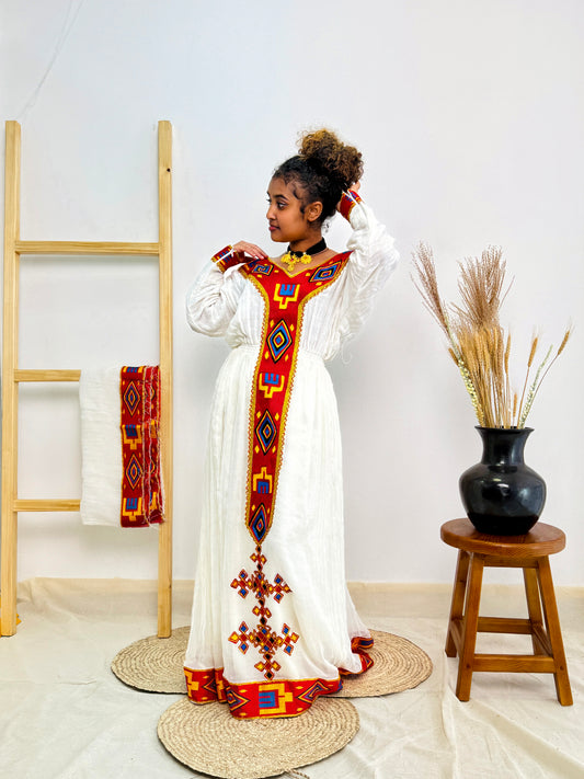 Red Habesha Dress