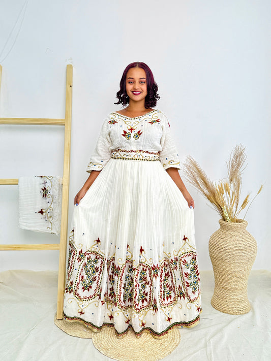 Ethiopian Dress Festive Dress Habesha Kemis