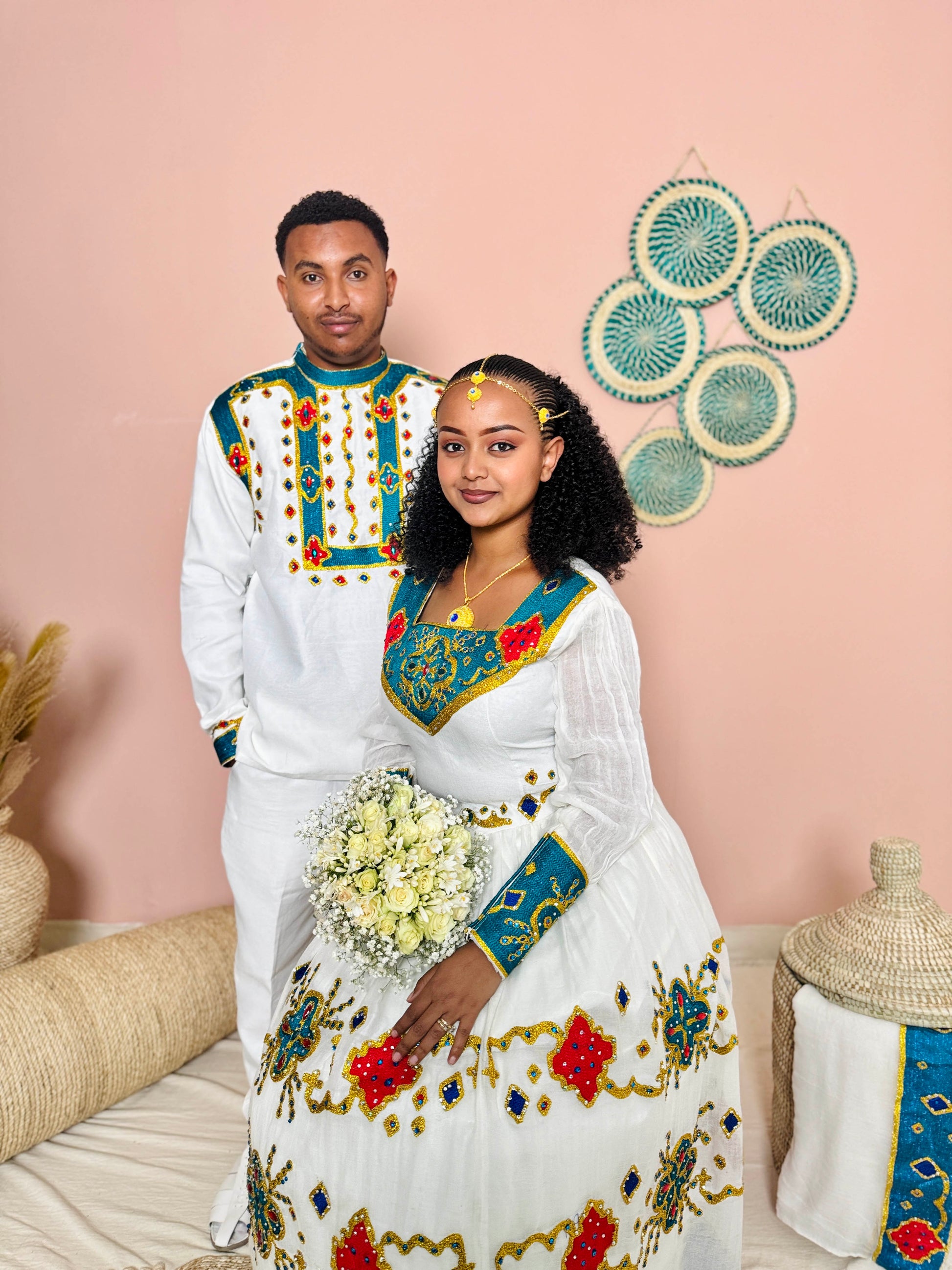Ethiopain cloth
Eritrean cloth
culture dress
Couple’s Outfit
Couple’s habesha set
Couple’s Habesha Outfit