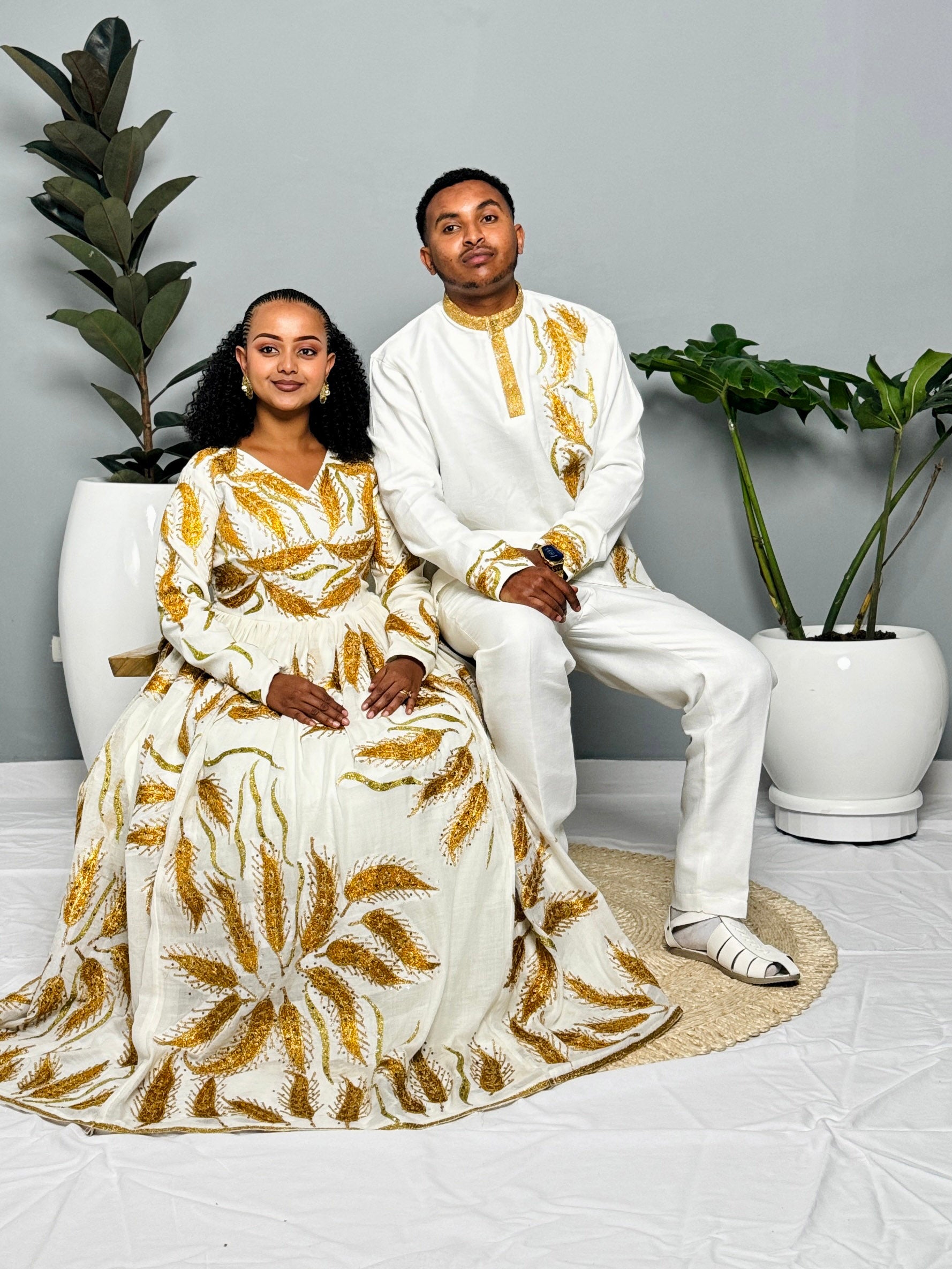 Ethiopain cloth
Eritrean cloth
culture dress
Couple’s Outfit
Couple’s habesha set
Couple’s Habesha Outfit