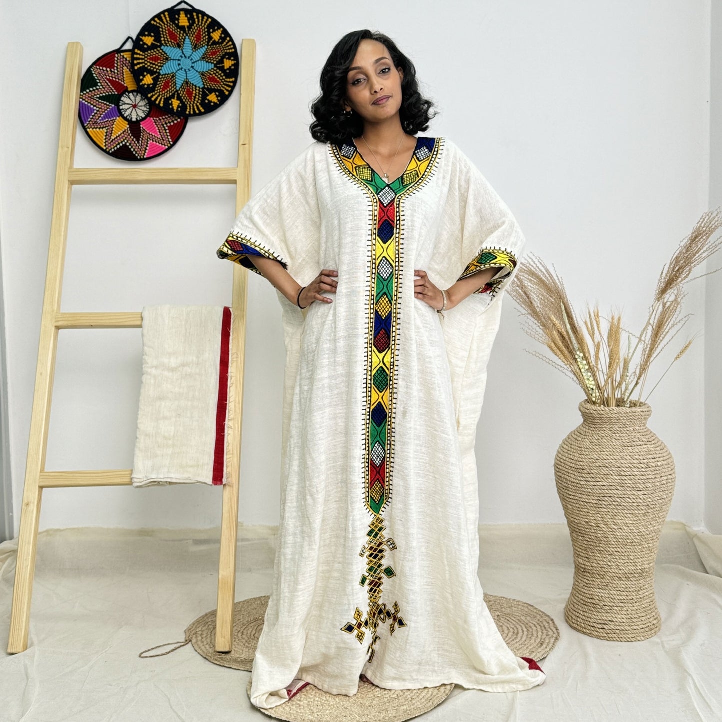 Free Size Ethiopian Dress Vibrant Habesha Dress Hab17