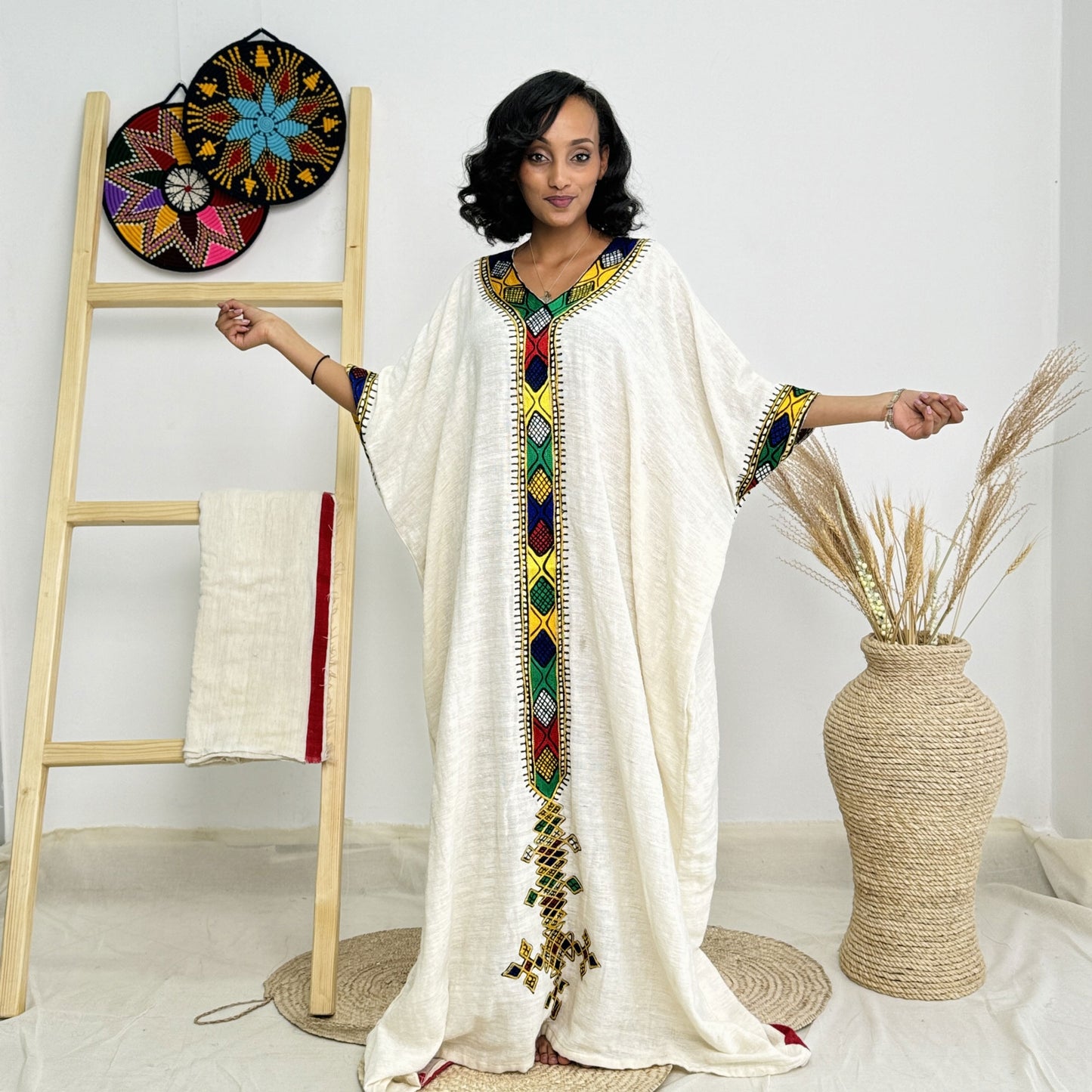 Free Size Ethiopian Dress Vibrant Habesha Dress Hab17