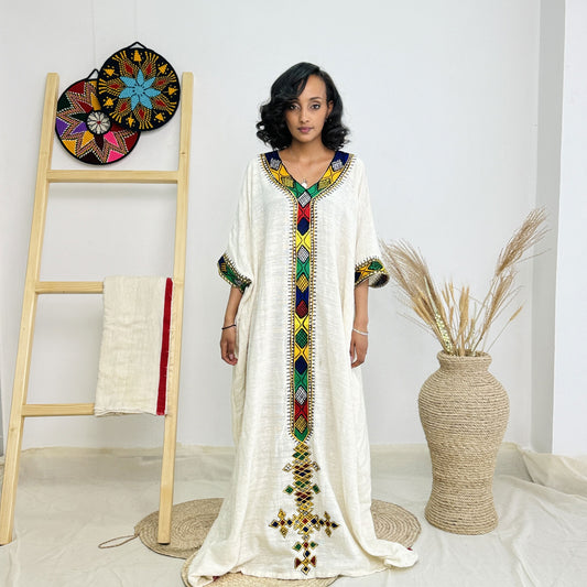 Free Size Ethiopian Dress Vibrant Habesha Dress Hab17