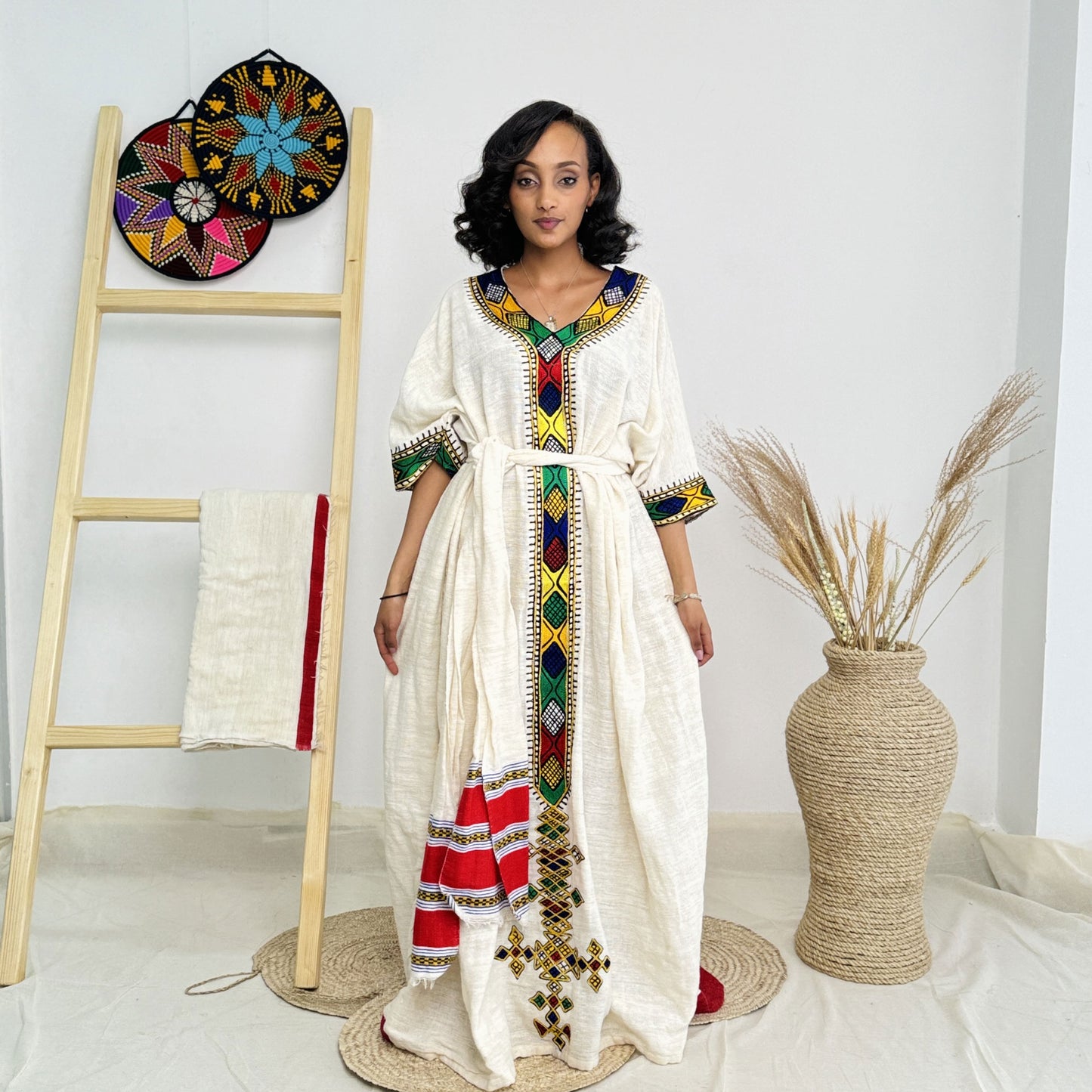 Free Size Ethiopian Dress Vibrant Habesha Dress Hab17