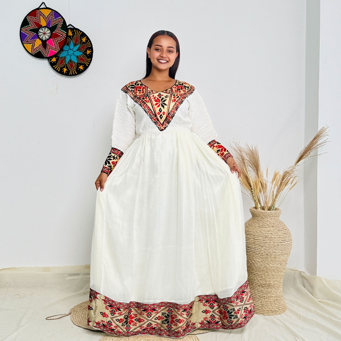 Stunning Red Habesha Dress 