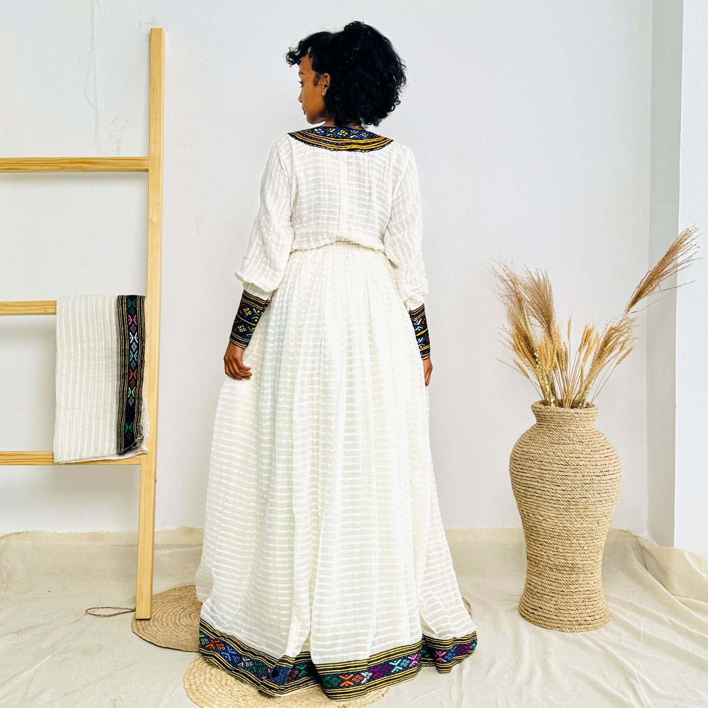 Darker Design Habesha Dress Subtle Patterns Habesha Kemis Hab24