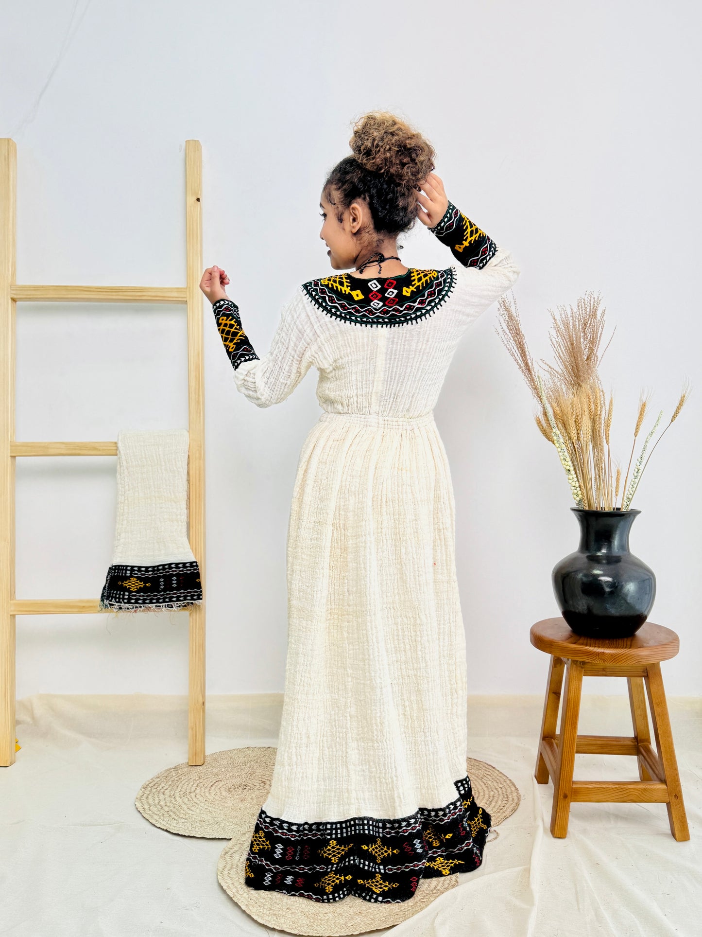 Black Design Habesha Dress Cultural Ethiopian Dress Hab08