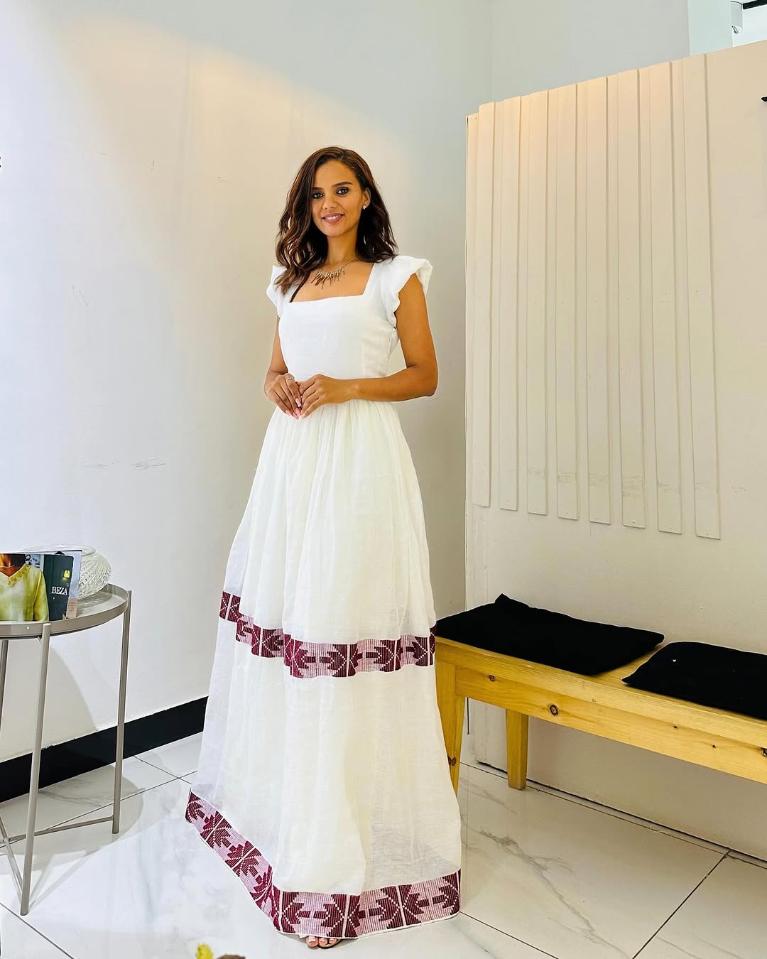 elegant ethiopian white cotton