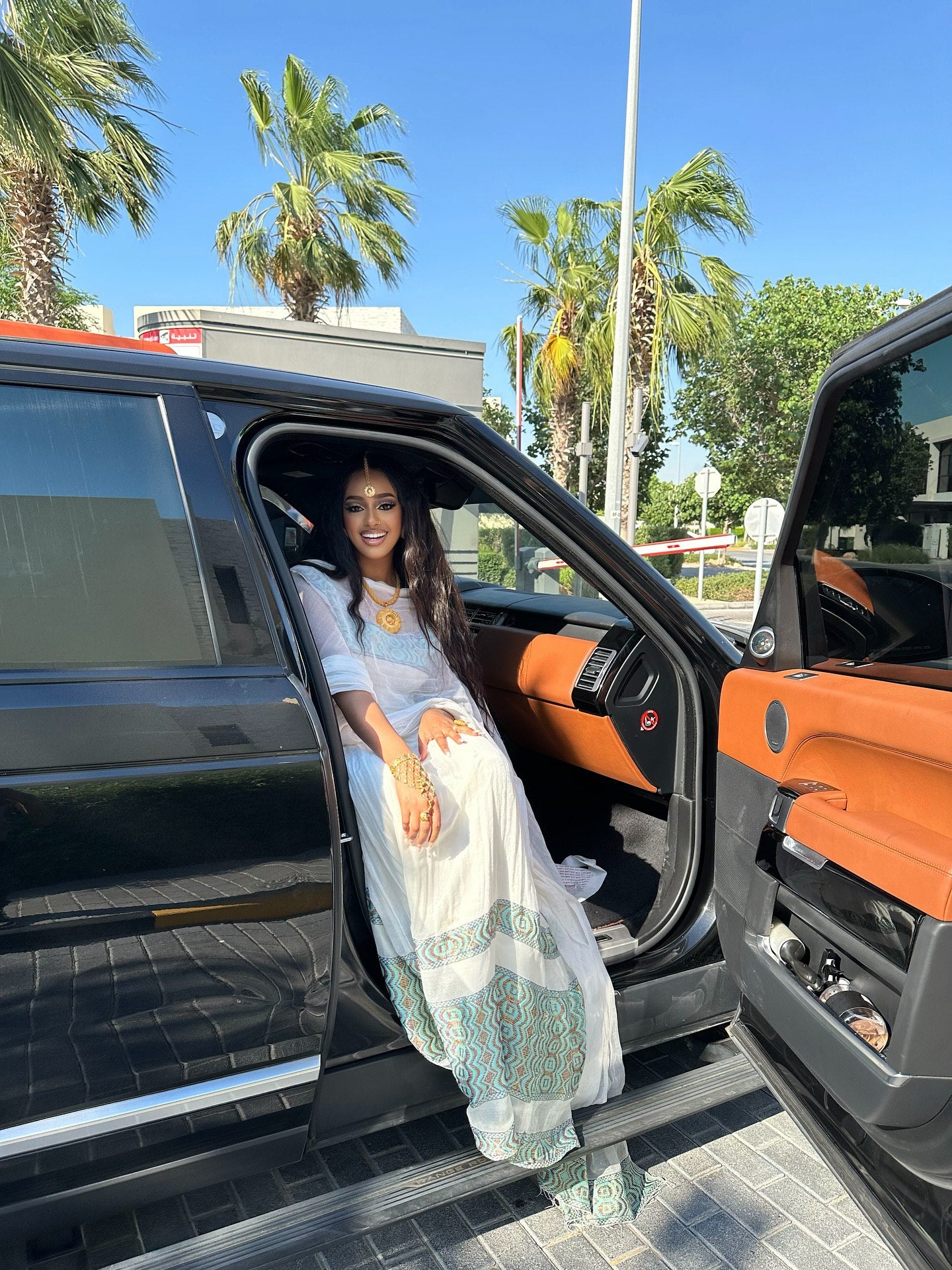 HAYMI ELEGANT HABESHA KEMIS WITH SEA GREEN TILET |MODERN ETHIOPIAN STYLE ETHIOPIAN CLOTH | CULTURAL HABESHA DRESS FOR FESTIVE